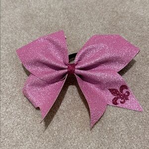 Glittery Pink Hair Bow for Kids